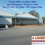 Entrepôt pour stockage frais à louer à Chateaurenard