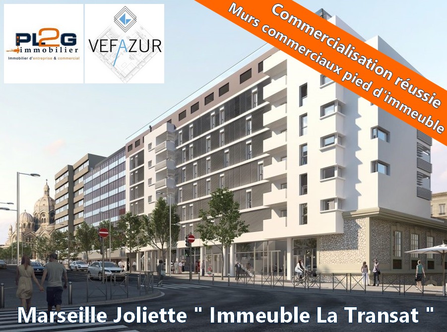 PL2G Immobilier vend local commercial dans l'immeuble La Transat à Marseille