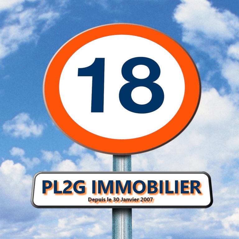 PL2G immobilier souffle ses 18 bougies aujourd'hui !!!