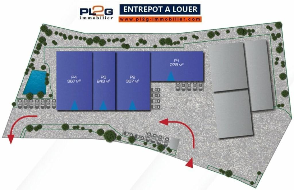 Entrepôt à louer à Lambesc proche Aix en Provence