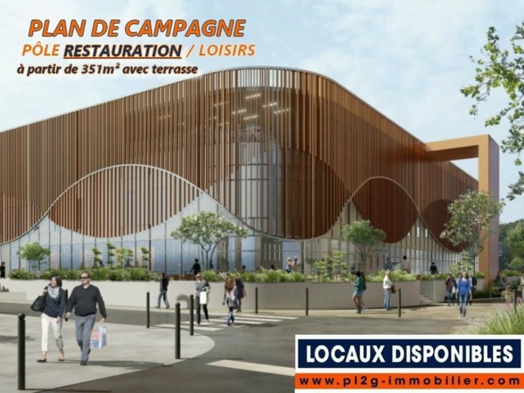 Local restauration à louer à Plan 331m² avec terrasse