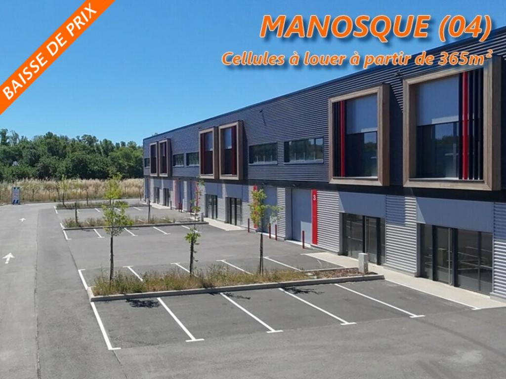 Local d'activité à louer à Manosque avec bureaux à partir de 365m²