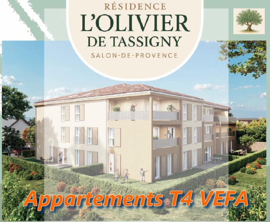 Appartements T4 neufs de 81 à 97 m² – Résidence intimiste proche centre-ville Salon-de-Provence